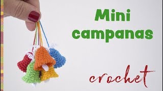 Mini campanas tejidas a crochet  Despedida  Tejiendo Perú [upl. by Pandolfi786]