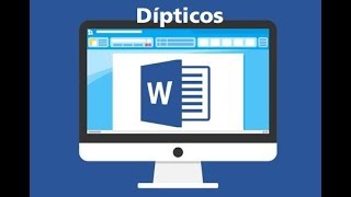 Díptico en word [upl. by Nekcerb]