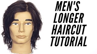 Mens Longer Haircut Tutorial  TheSalonGuy [upl. by Kwarteng]