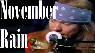 Guns N Roses ft Elton John  November Rain  Live OnScreen Lyrics [upl. by Karissa]