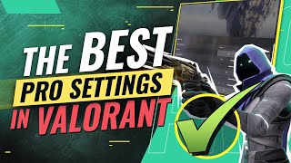 The BEST PRO Settings In Valorant Sensitivity FPS Crosshair Minimap [upl. by Brice]