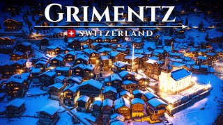 GRIMENTZ Most beautiful WINTER VILLAGE of Switzerland Alpine Wonderland Town Travel Guide [upl. by Cela]