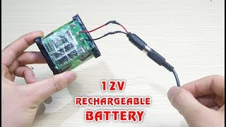 How to make 12V RECHARGEABLE BATTERY pack from 18650 battery [upl. by Ran]