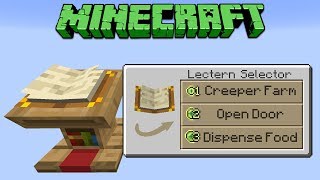 Minecraft 114 Activate Contraptions With A Lectern Book [upl. by Edyak55]