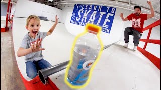 Father Son BOTTLE FLIP NINJA OBSTACLE COURSE TIME [upl. by Eidua]