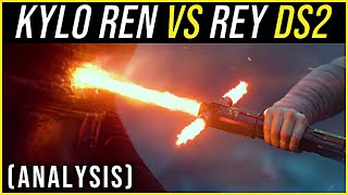 Kylo Ren VS Rey on the DEATH STAR  Lightsaber Duel Analysis [upl. by Udelle]