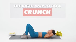 How To Do Crunches  The Right Way  WellGood [upl. by Eanat986]