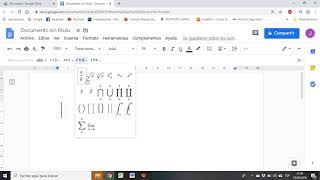 Insertar ecuaciones en Google Docs [upl. by Mitinger]