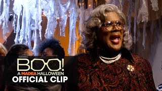 Boo A Madea Halloween 2016 Movie – Tyler Perry Official Clip – ‘Bottom Half’ [upl. by Jairia864]