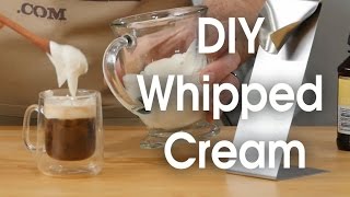 DIY whipped cream in 60 seconds [upl. by Oznecniv553]