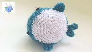 crochet whale tutorial [upl. by Aliuqahs75]