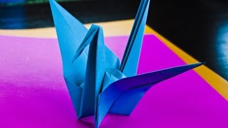 como hacer una grulla de papel Papiroflexia origami [upl. by Antipus118]