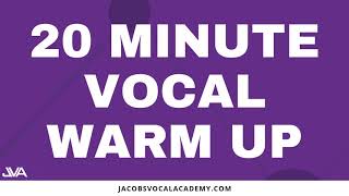 20 Minute Vocal Warm Up [upl. by Manara]