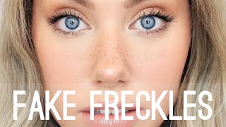 HOW TO FAKE Freckles amp Sunkissed Skin  Makeup Tutorial [upl. by Noside930]