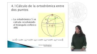 Cálculo de Distancias sobre la Esfera Terrestre   UPV [upl. by Yrrok]