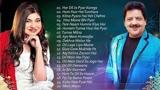 BEST Songs Udit Narayan amp Alka Yagnik  Evergreen romantic songs  Awesome Duets  SUPERHIT JUKEBOX [upl. by Sivrad277]