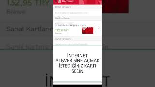 Ziraat Bankası Kartını İnternet Alışverişine Açma Ziraat Mobil [upl. by Yona]