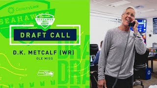 DK Metcalf Gets The Call from John Schneider amp Pete Carroll  2019 NFL Draft [upl. by Asamot823]