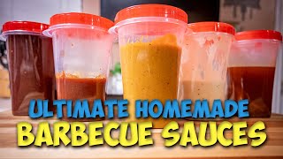 How to make Five ULTIMATE SAUCES for Barbecue  BBQ Sauce Recipe  Dad Bod Basics [upl. by Icken]