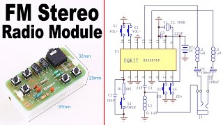 DIY FM Stereo Radio Module 76108MHz  KIT ICStation [upl. by Akirderf]