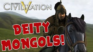 YOU KHANT BEAT ME  Civilization 5 Deity Domination as Genghis Khan Mongolia [upl. by Voltmer802]