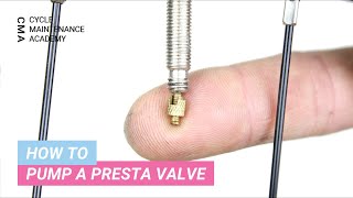 How To Pump A Presta Valve [upl. by Greff]