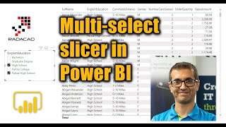 Multi select slicer in Power BI [upl. by Ennovyhs]