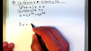 81 Solving systems of differential equations using operators part 1 [upl. by Akihsar543]