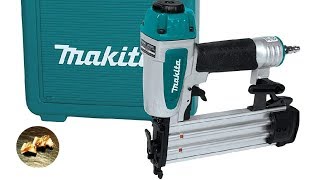 Test cloueuse pneumatique MAKITA AF505N [upl. by Rodenhouse]