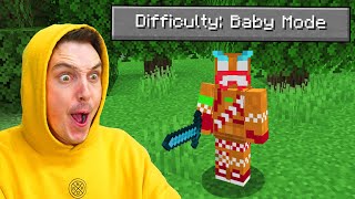 I Played Minecraft BABY MODE [upl. by Rosenblum]