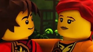 All Kai amp Skylor Scenes  Ninjago Season 4 Tournament of Elements [upl. by Doughman]