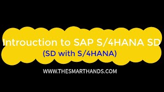 SAP S4HANA SD Training  Introduction to SAP S4HANA SD Training Video1 [upl. by Akeirahs]