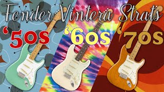 Fender Vintera Stratocaster ‘50s ‘60s and ‘70s Comparison [upl. by Aehsat]