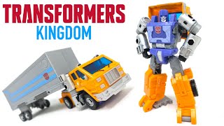 Transformers Kingdom Deluxe Class Huffer Review [upl. by Eleumas]