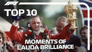 Top 10 Moments of Niki Lauda Brilliance [upl. by Yennej]