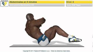 Abdominales en 8 minutos nivel 3  NO MUSIC flv [upl. by Zacharie]