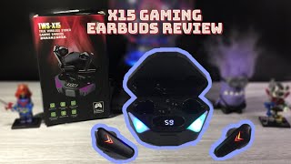 TWS X15 True Wireless Stereo Gaming Earbuds Review [upl. by Bat608]