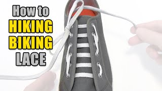 Hiking  Biking Lacing Tutorial – Professor Shoelace [upl. by Aivalf]