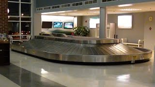 Baggage Claim Carousel at Lynchburg Regional Airport LYH [upl. by Eadwine]