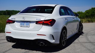 2021 MercedesAMG A35 Review A Proper Subcompact Sports Sedan [upl. by Theodore]