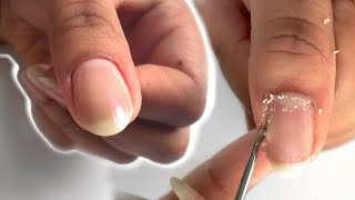 HOW TO CUT CUTICLES AT HOME  How I Use Cuticle Nippers [upl. by Gutow]