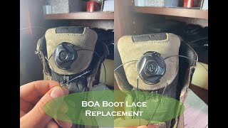 How To Replace BOA Boot Laces [upl. by Lezley903]