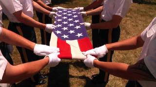 How to Ceremonial Flag Folding [upl. by Coyle]