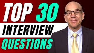 Top 30 Interview Questions  From a recruiters hiring playbook [upl. by Bysshe525]