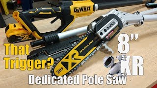 DEWALT 20Volt XR Brushless 8quot Pole Saw Review DCPS620 [upl. by Jerrol]