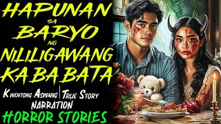 HAPUNAN SA BARYO NG NILILIGAWANG KABABATA  Kwentong Aswang  True Story [upl. by Ringe]