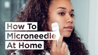 How To Use A Microneedle At Home  StackedSkincare [upl. by Elleirb]