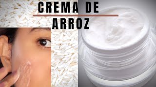 crema de ARROZ COREANA para la CARA  Como hacer CREMA DE ARROZ  Piel SIN MANCHAS [upl. by Nostets575]