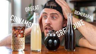 4 EASY to Make Cocktail Syrups  grenadine amp orgeat [upl. by Ainnet]