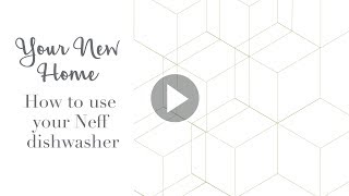 How to use your Neff integrated dishwasher [upl. by Keligot]